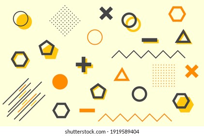 Geometric shapes graphic pattern wallpaper