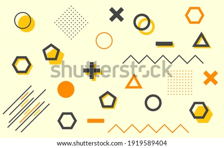 Geometric shapes graphic pattern wallpaper