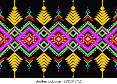 geometric shapes, indigenous motifs, tribal, ethnic, textile on fabric, quadrilateral, triangles, decorative, writings, design, folk, yellow, pink, blue, green, red, white, illustration, background