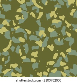 Geometric shapes with irregular borders. Abstract seamless pattern. Flat cut out paper style design.