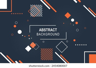 Geometrische Formen und Linien, die einen abstrakten Hintergrund erzeugen. Vektorillustration.