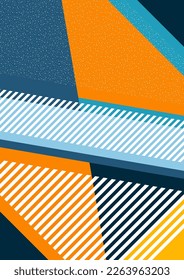 Formas y líneas geométricas. Diseño moderno, concepto creativo, fondo abstracto diagonal moderno. Ilustración del vector