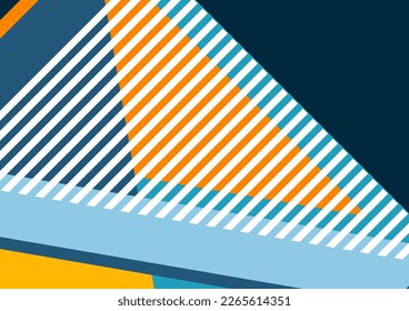 Formas y líneas geométricas. Diseño moderno, concepto creativo, fondo abstracto diagonal moderno. Ilustración del vector