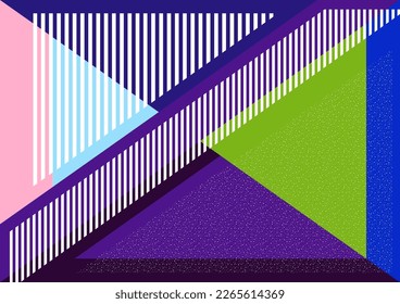 Formas y líneas geométricas. Diseño moderno, concepto creativo, fondo abstracto diagonal moderno. Ilustración del vector