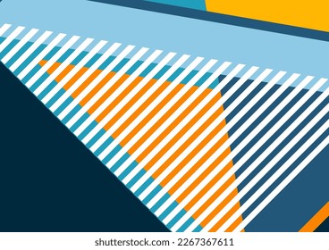 Geometrische Formen und Linien. Modernes Design, kreatives Konzept, moderner abstrakter, diagonaler Hintergrund. Vektorgrafik