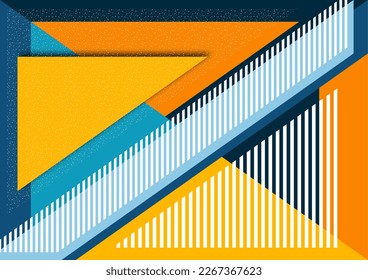 Formas y líneas geométricas. Diseño moderno, concepto creativo, fondo abstracto diagonal moderno. Ilustración del vector