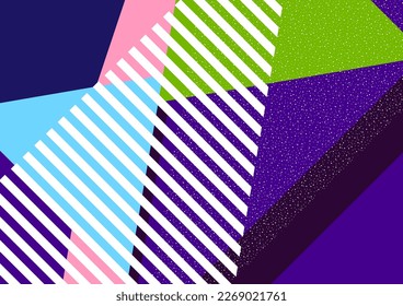 Formas y líneas geométricas. Diseño moderno, concepto creativo, fondo abstracto diagonal moderno. Ilustración del vector