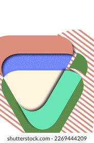 Geometric shapes and lines. Modern design, creative concept, modern diagonal abstract background. Vector illustration