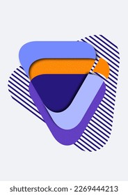 Geometric shapes and lines. Modern design, creative concept, modern diagonal abstract background. Vector illustration