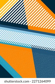 Formas y líneas geométricas. Diseño moderno, concepto creativo, fondo abstracto diagonal moderno. Ilustración del vector