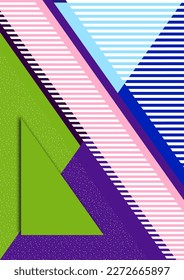 Formas y líneas geométricas. Diseño moderno, concepto creativo, fondo abstracto diagonal moderno. Ilustración del vector