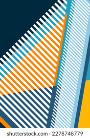 Geometrische Formen und Linien. Modernes Design, kreatives Konzept, moderner abstrakter, diagonaler Hintergrund. Vektorgrafik