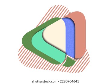 Geometrische Formen und Linien. Modernes Design, kreatives Konzept, moderner abstrakter, diagonaler Hintergrund. Vektorgrafik