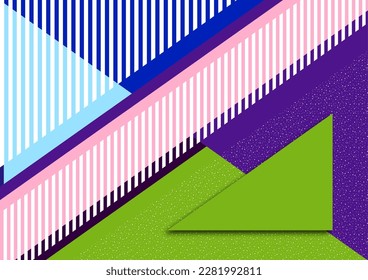 Formas y líneas geométricas. Diseño moderno, concepto creativo, fondo abstracto diagonal moderno. Ilustración del vector