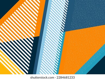 Geometric shapes and lines. Modern design, creative concept, modern diagonal abstract background. Vector illustration