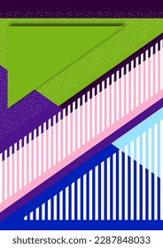 Formas y líneas geométricas. Diseño moderno, concepto creativo, fondo abstracto diagonal moderno. Ilustración del vector