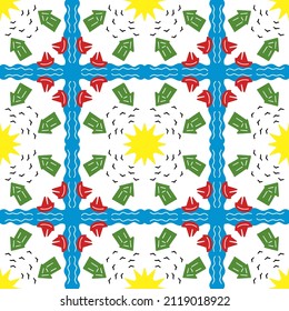 Geometrische Formen und Linien nahtlose Muster für Tapeten, Fliesen, Wickelpapiere und Gewebe