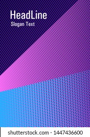 Geometric shapes with lines texture vector cover. Magic notebook framework. Modern gradient folder mockup. 2d abstract shapes flat tech composition. Elegant commercial cover geometry.