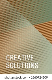 Geometric shapes with lines texture vector cover. Dynamic technological wallpaper. Advanced brand cover template. Advertising publication backdrop. Editable web landing page graphics.