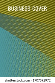 Geometric shapes with lines texture vector cover. Triangle element layers modern pattern. Educational brochure cover template. Bright business report concept. Simple annual report mockup.