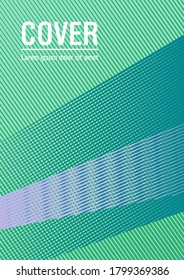 Geometric shapes with lines texture vector cover. Laconic corporate style. Future geometric pattern Eps10 vector. Technological 2d backdrop. Fashionable branding cover design.