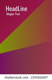 Geometric shapes with lines texture vector cover. Tech diagonal elements backdrop. Educational brochure cover template. Futuristic publication paper. Marketing catalog creative mockup.