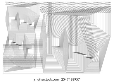 Geometric shapes and lines, Vector graphics, Backdrop