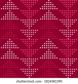 Geometric shapes made of squares. Seamless background. Can be used for social media, posters, email, print, ads designs.