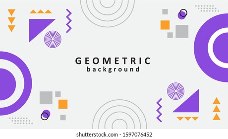 Geometric shapes in memhis style 