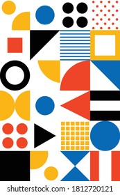 Geometric shapes. Memphis design, retro elements for web, vintage, advertisement, commercial banner, poster, leaflet, billboard, sale. Collection trendy halftone vector geometric shapes.