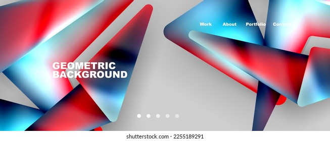 Geometric shapes minimalist abstract background. Vector Illustration For Wallpaper, Banner, Background, Card, Book Illustration, landing page