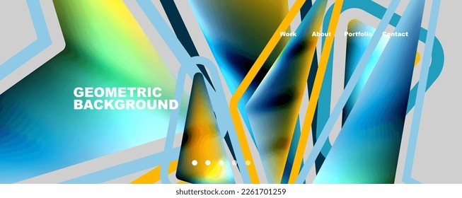 Geometric shapes minimalist abstract background  Vector Illustration For Wallpaper  Banner  Background  Card  Book Illustration  landing page