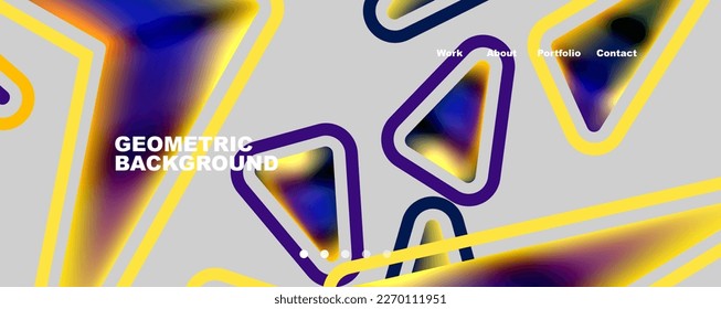 Geometric shapes minimalist abstract background. Vector Illustration For Wallpaper, Banner, Background, Card, Book Illustration, landing page