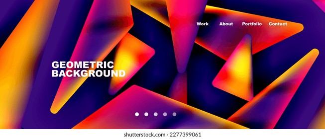 Geometric shapes minimalist abstract background. Vector Illustration For Wallpaper, Banner, Background, Card, Book Illustration, landing page