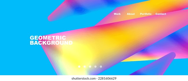 Geometric shapes minimalist abstract background. Vector Illustration For Wallpaper, Banner, Background, Card, Book Illustration, landing page
