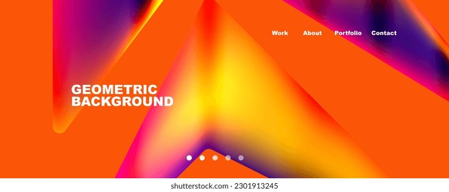 Geometric shapes minimalist abstract background. Vector Illustration For Wallpaper, Banner, Background, Card, Book Illustration, landing page