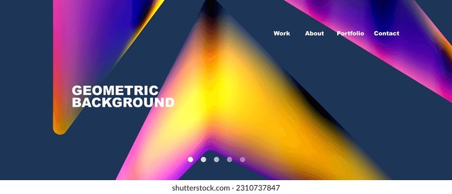 Geometric shapes minimalist abstract background. Vector Illustration For Wallpaper, Banner, Background, Card, Book Illustration, landing page