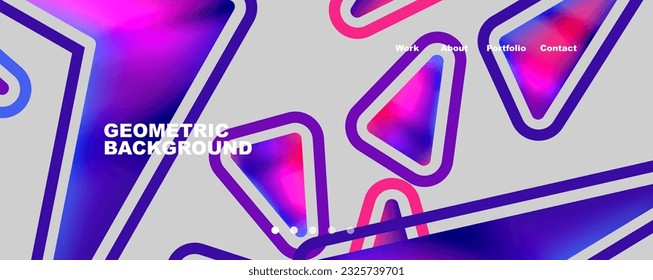 Geometric shapes minimalist abstract background. Vector Illustration For Wallpaper, Banner, Background, Card, Book Illustration, landing page