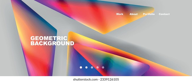 Geometric shapes minimalist abstract background. Vector Illustration For Wallpaper, Banner, Background, Card, Book Illustration, landing page