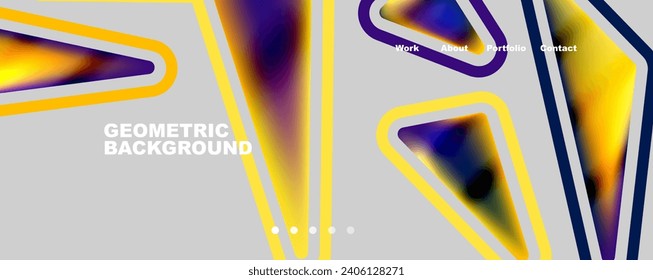 Geometric shapes minimalist abstract background. Vector Illustration For Wallpaper, Banner, Background, Card, Book Illustration, landing page