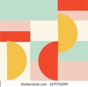 Geometric shapes mod seamless vector pattern editable and separable