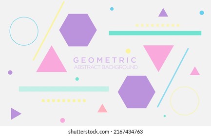  geometric shapes on abstract background