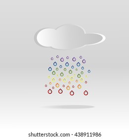 Geometric shapes on a gray background.