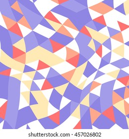 Geometric shapes on a white background. Colorful Image. 
