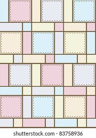 Geometric shapes with ornaments