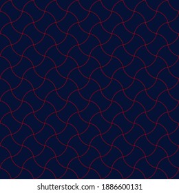 geometric shapes outline. vector seamless pattern. blue and red repetitive background. fabric swatch. wrapping paper. modern stylish texture. design element for home decor, apparel, phone case