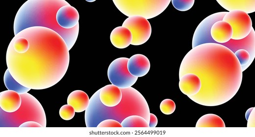 Geometric shapes: Pastel spheres abstract background