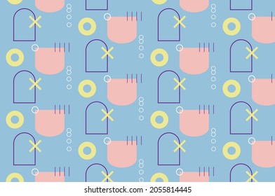 Geometric shapes pattern, abstraction background