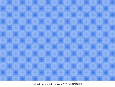 Geometric shapes pattern blue background, Vector illustration
