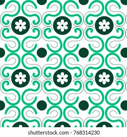 geometric shapes  pattern green background